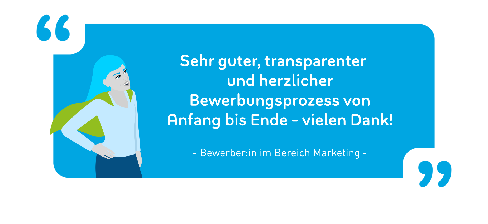 Bewerbungsprozess-Kommentar: Herzlich
